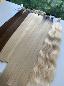 Extensions de cheveux vietnamiennes en vrac au prix de gros Double noyade 100 grammes Couleurs foncées 22 pouces - Product Image 3