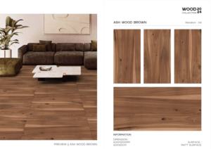 Carreaux de porcelaine polie effet brillant, aspect luxueux, surface mate, 60x120cm, 600x1200mm, format 24x48, pour revêtement de sol et murs intérieurs. - Product Image 3
