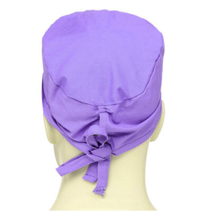 Adjustable Unisex Nurse Doctor Uniform Cotton <b>Scrub</b> <b>Cap</b> Soft Stretchy Working Hat Sweatband Elastic Button Tie Back Clinic <b>Caps</b> - Product Image 2