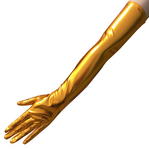 ถุงมือหนังเทียมยาวเซ็กซี่ ถุงมือพังก์ ถุงมือฮิปฮอปสุดเซ็กซี่ สำหรับใส่ไปคลับ คอสเพลย์ หรือเป็นเครื่องประดับ - Product Image 1