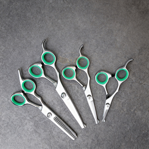 <b>Dog</b> Cats Grooming <b>Scissors</b> 5 Pcs Set Stainless Steel Pet Grooming Tools Set Thinning Straight Curved Shears and Comb - Product Image 3