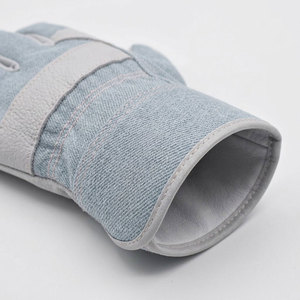 Guantes de trabajo de cuero vacuno de primera calidad, color blanco granulado, con el mejor forro de lana y puño reforzado de goma, ideales para conducir, trabajar en la construcción y jardinería. - Product Image 5