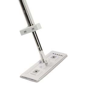 Mop Piatto in Microfibra con Funzione di Strizzatura Automatica, 4 Panni Riutilizzabili per Pulizia Pavimenti Bagnati/Asciutti, per Uso Ufficio - Product Image 6