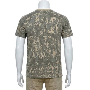 เสื้อยืดผู้ชายผ้าคอตตอนแบบลำลองผ้า100% ระบายอากาศได้ดีแห้งเร็วลายพราง - Product Image 1