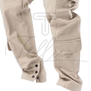 2026 Most Popular Solid Color Cotton Men's Casual <b>Trousers</b> Fashion Men's Slim Cargo Pants 6 Pocket Cargo <b>Trouser</b> for Men - Product Image 2