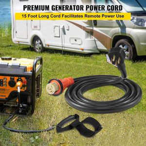 Cavo di alimentazione per generatore da 4,5 m con spina NEMA 14-50P da 50 A e scatola di ingresso SS2-50 laterale - Product Image 2