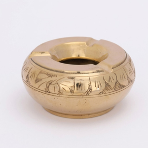 Cendrier rond en métal, acier inoxydable brossé, bac profond, coupe-vent, pour cendres de cigarette, idéal pour l'extérieur, le jardin, le restaurant - Product Image 3