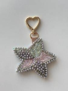 Handmade Embroidery Beaded <b>Keychain</b> Elegant Seed Bead Key Ring Eco-Friendly MD HANDICRAFTS for Gift and Everyday Carry - Product Image 6