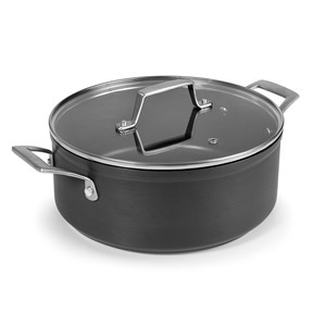 Pentola con coperchio 24 cm antiaderente per uso su piano cottura - Product Image 1