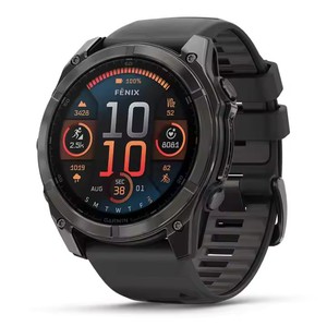 AUTHENTIC_GARMINS Montre connectée solaire Fenix 8 Neuve 4G 5G 3G Étanche IP67 Bracelet en caoutchouc et alliage Écran OLED Prête à être expédiée - Product Image 1