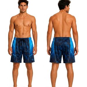 Pantalones Cortos Deportivos para Hombre Olive Contrast Panel, Tejido de Alto Rendimiento, Construcción Flexible, Absorbe la Humedad, Pantalones Cortos de Surf Premium - Product Image 5