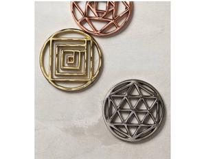 Best Ever Design Brass Coaster Stainless Steel Coaster Place Mats <b>Dining</b> Mats Metal Engraving Coaster at direct selling price - Product Image 1