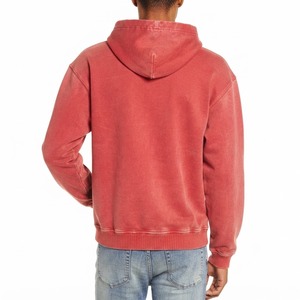 Sweat-shirt à capuche uni pour homme, coupe classique, en molleton de coton, décontracté, avec poche kangourou, pour l'hiver, imprimé sur mesure - Product Image 2