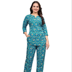 Conjunto de Rayón Azul Premium para Mujer, Venta al por Mayor para Tiendas Multimarca y Distribución Profesional de Ropa - Product Image 1