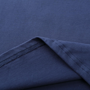 Camiseta Odm de 230 g/m² de peso pesado para hombre, diseño personalizado, 100% algodón, cuello redondo, camiseta con cuello en contraste, impresión personalizada para hombre - Product Image 6