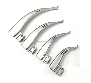 Set de Laringoscopio de Fibra Óptica Macintosh con Hojas Curvas, Certificado CE, Acero Inoxidable Duradero, OEM ODM, para Intubación Veterinaria Animal - Product Image 5