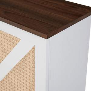 Diseño de doble puerta blanco imitación ratán Puerta de Granero gabinete de vino estantes extraíbles almacenamiento de madera rústica para gabinetes de cocina de vino - Product Image 6