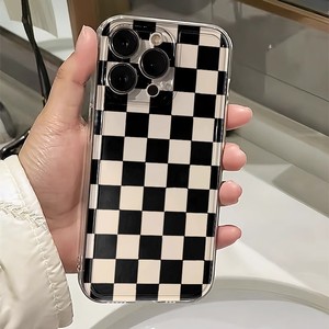 Funda Protectora para Teléfono Móvil de TPU, Diseño de Dibujos Animados, Color Blanco y Negro, Resistente a Golpes y Agua, para iPhone 11-12-13-14-15-16 - Product Image 6