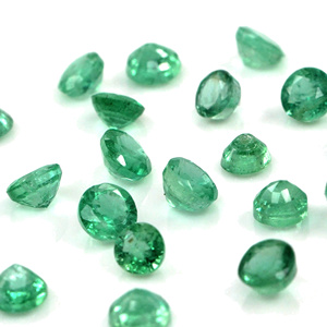 Esmeraldas naturales de Zambia calibradas, redondas de 3 mm, piedras preciosas facetadas sueltas para la fabricación de joyas, listas para usar. - Product Image 3