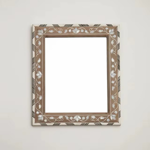 High-End Designer Mother of Pearl Inlay Arabic Wall <b>Mirror</b> Frame Luxury Decorative Accent for Modern Home Decor - Product Image 1
