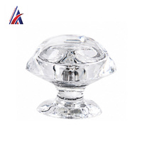 Bouton en acrylique transparent de qualité supérieure, hauteur 15 mm, poignée de traction en plastique transparent, pour installation domestique, boîte de présentation, bureau - Fournisseur Malaisie