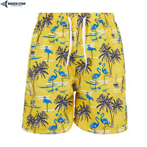 Shorts de bain pour hommes à cordon de serrage, séchage rapide, légers, écologiques, 100 % polyester, été, marque privée - Product Image 2