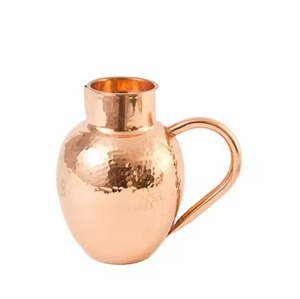 Elegant Dining <b>Copper</b> Water Jug Smooth Finish Pitcher for Kitchen <b>Table</b> Beverage Serving - Product Image 5