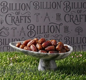 Wholesale Resin Pedestal Serving Bowl Dessert Chocolate Dates Sweet Fruit Display <b>Stand</b> Handmade <b>Food</b> Tray - Product Image 1