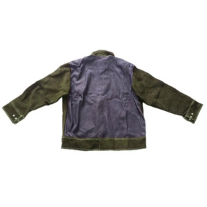 Vêtements de soudeur industriels en cuir robuste, veste de travail en cuir de vachette pleine fleur de haute qualité avec logo, 100 % polyester - Product Image 3