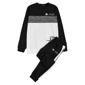Conjunto Deportivo Unisex de Moda, Personalizado, de Felpa Francesa, con Paneles Multicolores, Transpirable, para Primavera, Tallas Grandes - Product Image 1