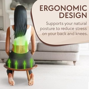 Tabouret de méditation et banc de yoga en bois de Sheesham |   Décoration d'intérieur artisanale, design minimaliste, vente en gros en Inde - Product Image 4