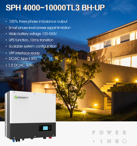 Onduleur hybride triphasé Growatt SPH 4000 10000TL3 BH UP fiable pour l'exportation d'énergie solaire - Product Image 6