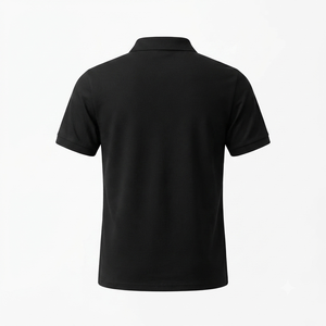 เสื้อเชิ้ตธุรกิจผู้ชายสำหรับฤดูร้อน ผ้าถักผสมคอตตอนและโพลีเอสเตอร์ แขนสั้น กันยับ สีพื้น ปักโลโก้ตามสั่ง รับผลิตแบบ OEM ขายส่ง - Product Image 2
