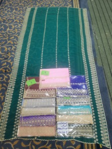 Écharpe longue en mousseline africaine, 12 couleurs, vente en gros |   Hijab et châle musulman ethnique à strass floraux, respirant, pour usage quotidien en extérieur - Product Image 2