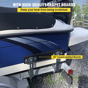 Guide per Rimorchio Barca in Acciaio Antiruggine da 48 Pollici, 2 Pezzi, con Tappetini Imbottiti e Parti di Montaggio - Ricambi e Accessori Premium - Product Image 6