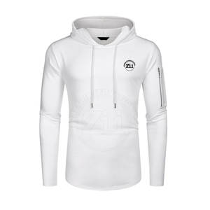 Service personnalisé OEM, sweats à capuche de compression pour hommes, matière Spandex/Polyester, respirant et léger, fabriqué au Pakistan - Product Image 1