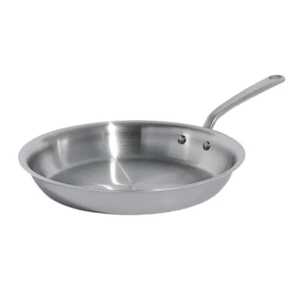 Poêle à frire antiadhésive en fer de qualité commerciale, fond plat, compatible induction, poignée en plastique, capacité 1-2L, ustensile de cuisine pour - Product Image 1