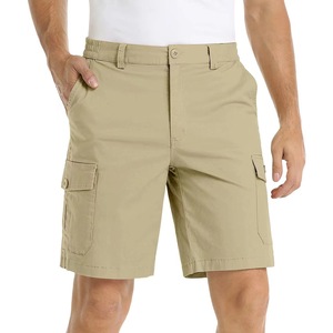 Pantalones Cortos Casuales de Lona para Hombre, Color Sólido, con Bolsillos, de Secado Rápido, Transpirables, con Cierre de Cordón, para Playa y Verano - Product Image 2