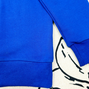<span class=keywords><strong>Bao</strong></span> Blue Minimalist Printed Pattern Design Cómodo y duradero Personalizable Impreso Cuello redondo Pullover Top Daily - Product Image 3
