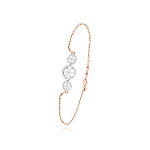 Pulsera de tenis de oro rosa chapado con diamantes de 0.25 ct, corte redondo, engaste de garra, joyería clásica de eslabones de cadena para mujer, regalo de lujo para fiestas - Product Image 2