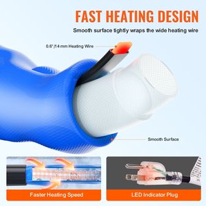 Tubo Acqua Riscaldato per Camper da 9 Metri con Copertura Corrugata Antigelo Autorregolante Automatico -45 Fahrenheit per Acqua Potabile - Accessori Esterni - Product Image 3