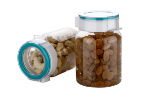 Glass Food <b>Storage</b> <b>Jars</b> With ClipOn Lids Airtight Freshness Preservation <b>For</b> <b>Kitchen</b> Spice Containers Cylinder Minimalist Design - Product Image 5