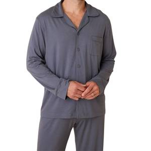 Vente en gros de pyjamas pour hommes en coton 100% respirant, personnalisés, imprimés, tricotés, fabricant et fournisseur de vêtements de nuit - Product Image 2