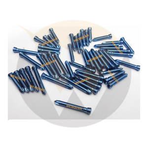 Tornillo Autoperforante de Bloqueo Azul Titanio para Placas LCP de 5.0 mm, Instrumentos Ortopédicos de Calidad de Exportación para Cirugía de Implantes Óseos - Product Image 3