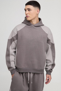 Survêtements en coton 100% avec logo personnalisé, streetwear, ensembles de survêtements pour hommes, 2 pièces, survêtement, pantalon et sweat-shirt, grandes tailles pour hommes - Product Image 2
