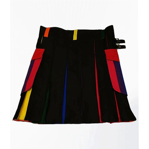 Kilts Escoceses Modernos a Precio de Fábrica, Nuevos Kilts Negros para Hombre y Mujer, Servicio Personalizado Disponible - Product Image 2