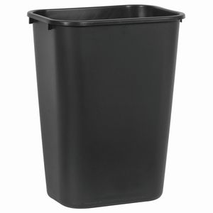 Cestino per Rifiuti in Plastica Nera da 41QT/10.25 GAL, Contenitore Impilabile per Camera da Letto/Bagno/Ufficio, per Scrivania/Archiviazione - Product Image 1