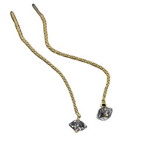 92,5 Sterling ililver ITH oliantiguo olished atatral erkimer Diamond nntreated ough emstone andand made angle arring - Product Image 1