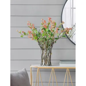 Luxury Black Decorative Floor Flower Vase Apartment Villa Interior Design Projects <b>Display</b> <b>Table</b> Handmade Floral Hammered - Product Image 3