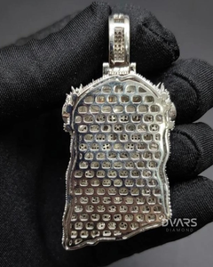 Pendentif Tête de Jésus Plaqué Or Sertie de Diamants Moissanite Personnalisé, Design Fait Main, Bijoux Hip Hop pour Hommes - Product Image 5